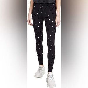 Spiritual Gangster Black and Gold Star Small Leggings